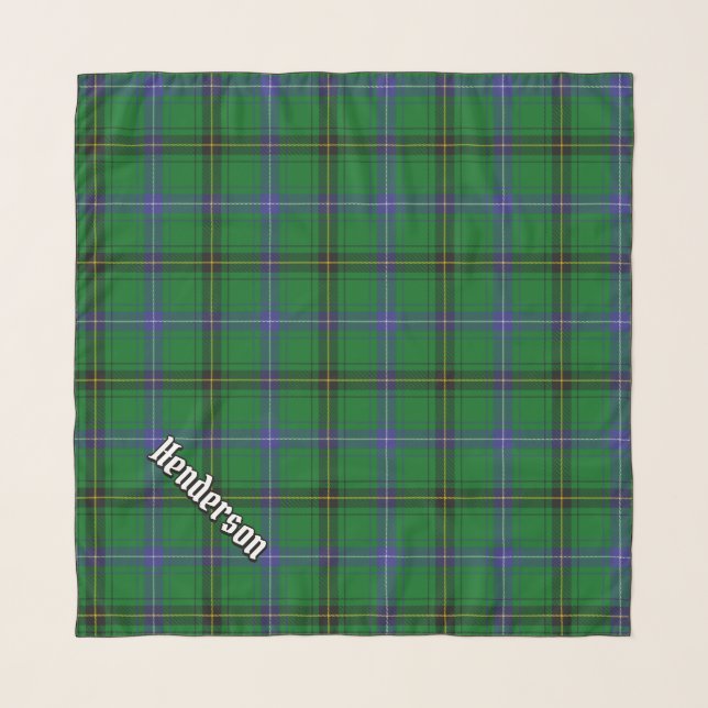 Clan Henderson Tartan Scarf (Front (Horizontal))