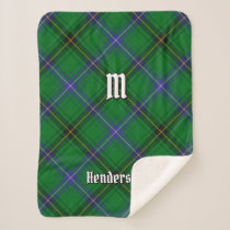 Clan Henderson Tartan Sherpa Blanket