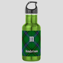 Clan Henderson Tartan Stainless Steel Water Bottle