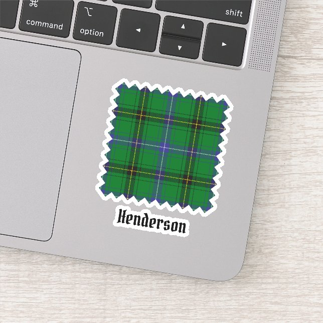 Clan Henderson Tartan Sticker (Detail)
