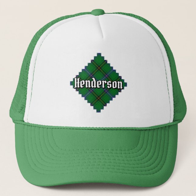 Clan Henderson Tartan Trucker Hat (Front)