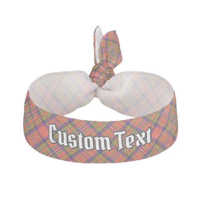Clan Hepburn Tartan Elastic Hair Tie (Front)