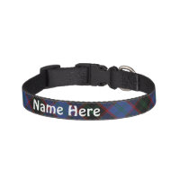 Clan Home Hume Tartan Customize Pet's Name Pet Collar