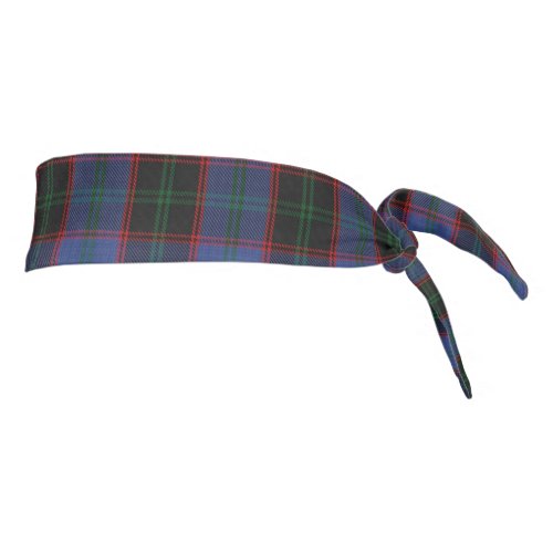 Clan Home Scottish Accents Blue Green Black Tartan Tie Headband