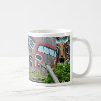 Clan house and totem poles, Ketchikan, Alaska Coffee Mug