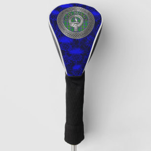 Clan Hunter Crest & Tartan Knot Golf Head Cover