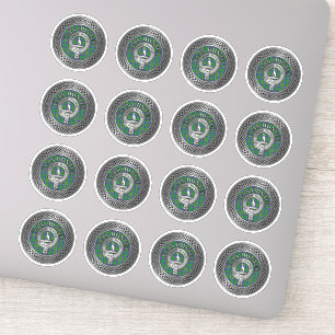 Clan Hunter Crest & Tartan Knot Sticker