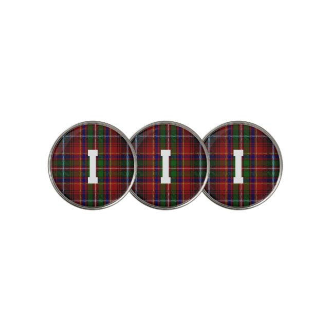 Clan Innes Plaid Golf Ball Markers (3 Up)