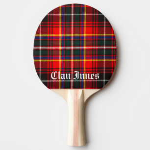 Clan Innes Tartan Ping Pong Paddle