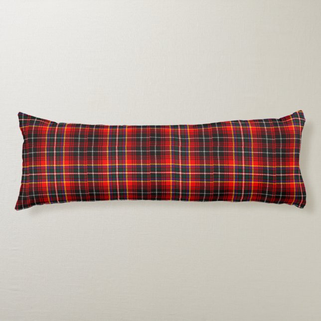 Clan Innes Tartan Plaid Body Pillow (Front)