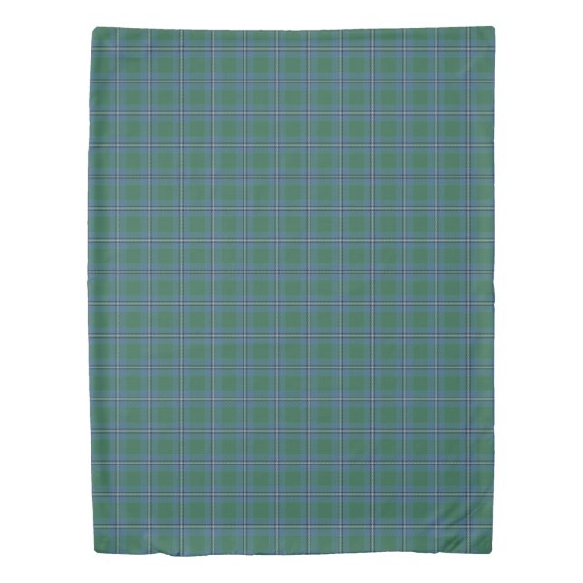 Clan Irvine Irwin Scottish Accents Tartan Duvet Cover (Front)