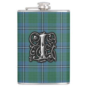 Clan Irvine Irwin Tartan Old Scotland Flask