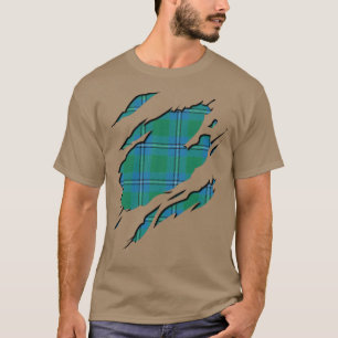 Clan Irvine Irwin Tartan Plaid Effects T-Shirt