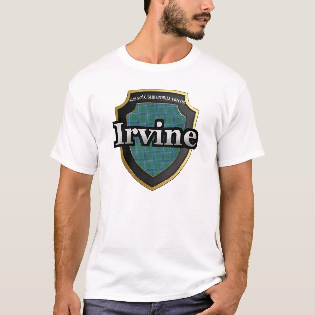 Clan Irvine Scotland Tartan Dynasty T-Shirt (Front)