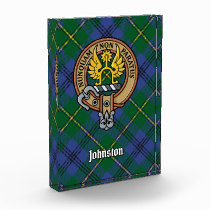 Clan Johnston Crest Acrylic Award