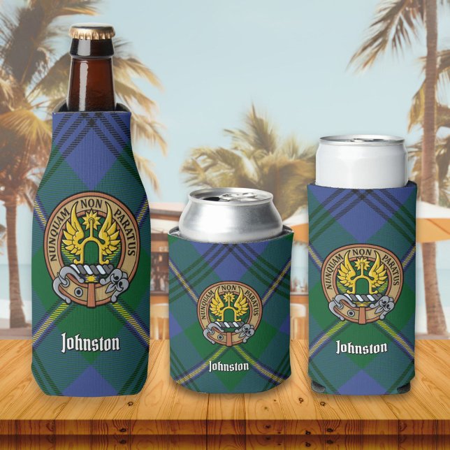 Clan Johnston Crest Bottle Cooler (Creator Uploaded)