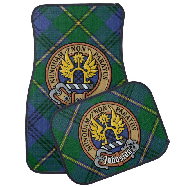 Clan Johnston Crest Car Floor Mat (Set)