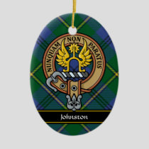 Clan Johnston Crest Ceramic Ornament