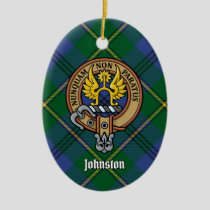 Clan Johnston Crest Ceramic Ornament