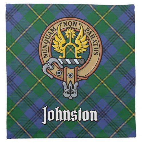 Clan Johnston Crest Cloth Napkin