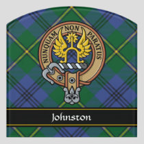 Clan Johnston Crest Door Sign