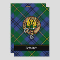 Clan Johnston Crest Invitation