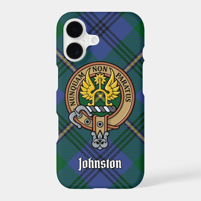 Clan Johnston Crest Iphone Case (Back)