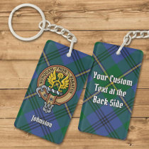 Clan Johnston Crest Keychain