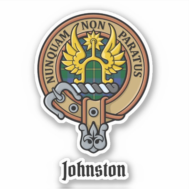 Clan Johnston Crest Sticker (Front)