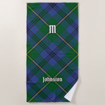 Clan Johnston Tartan Beach Towel