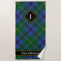 Clan Johnston Tartan Beach Towel