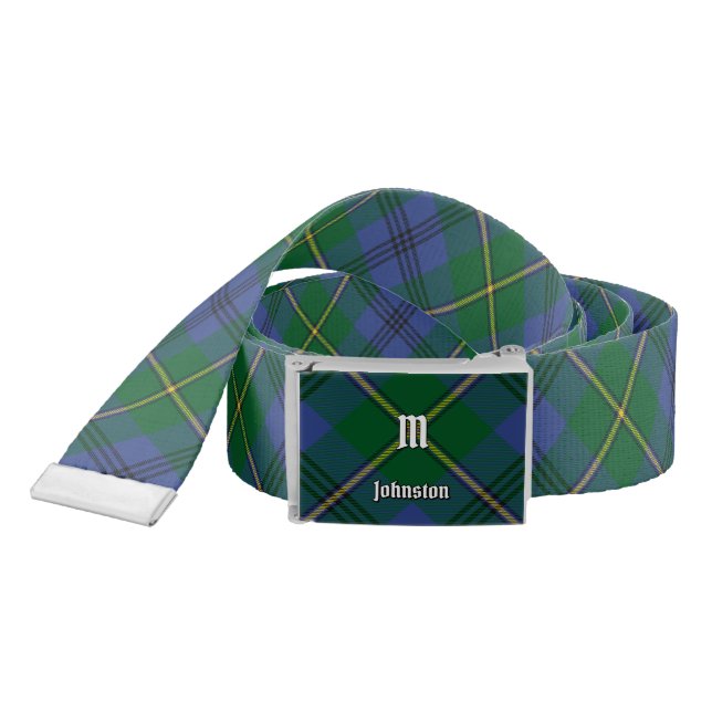 Clan Johnston Tartan Belt (Snake)