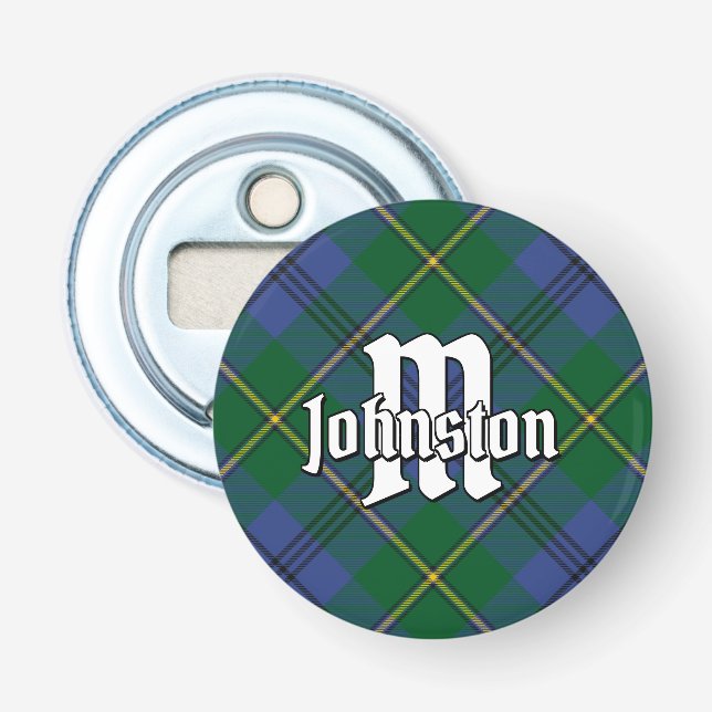 Clan Johnston Tartan Bottle Opener (Front)