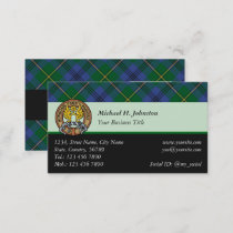 Clan Johnston Tartan Business Card