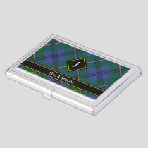 Clan Johnston Tartan Business Card Case