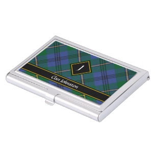 Clan Johnston Tartan Business Card Case