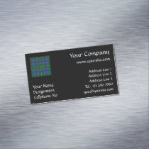 Clan Johnston Tartan Business Card Magnet