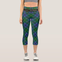 Clan Johnston Tartan Capri Leggings