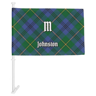 Clan Johnston Tartan Car Flag