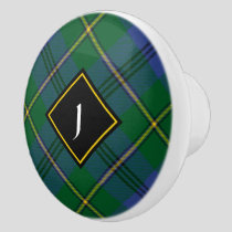 Clan Johnston Tartan Ceramic Knob