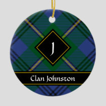 Clan Johnston Tartan Ceramic Ornament