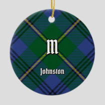 Clan Johnston Tartan Ceramic Ornament