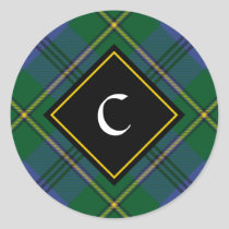 Clan Johnston Tartan Classic Round Sticker