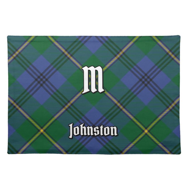 Clan Johnston Tartan Cloth Placemat (Front)