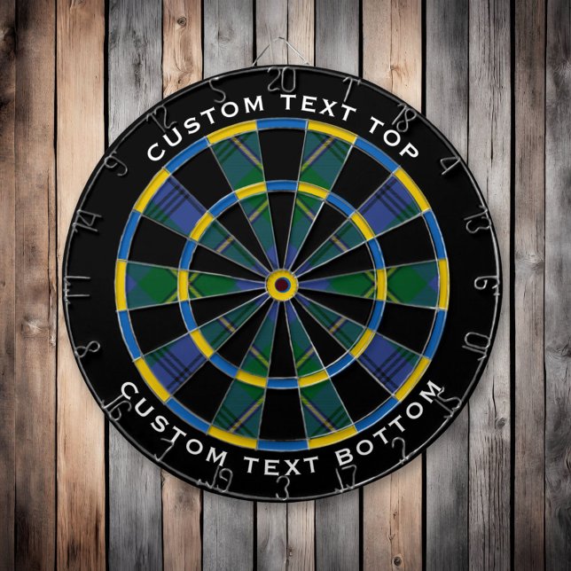 Clan Johnston Tartan Dart Board (Creator Uploaded)