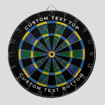 Clan Johnston Tartan Dart Board