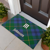 Clan Johnston Tartan Doormat