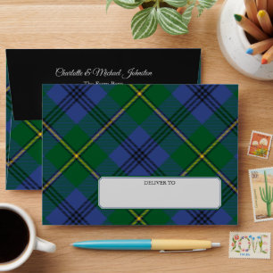 Clan Johnston Tartan Envelope