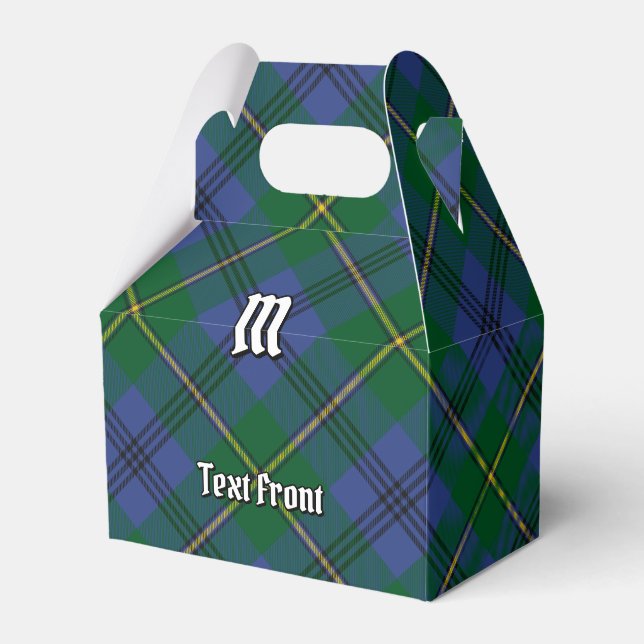 Clan Johnston Tartan Favor Box (Front Side)