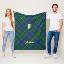 Clan Johnston Tartan Fleece Blanket